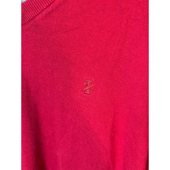 Izod Womens Medium Red V-Neck Long Sleeve Pullover Sweater - Picture 5 of 6